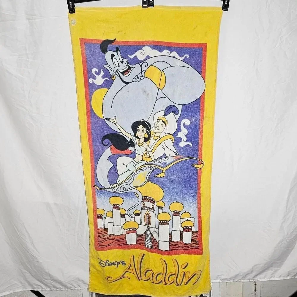 Vintage 90s disney aladdin towel